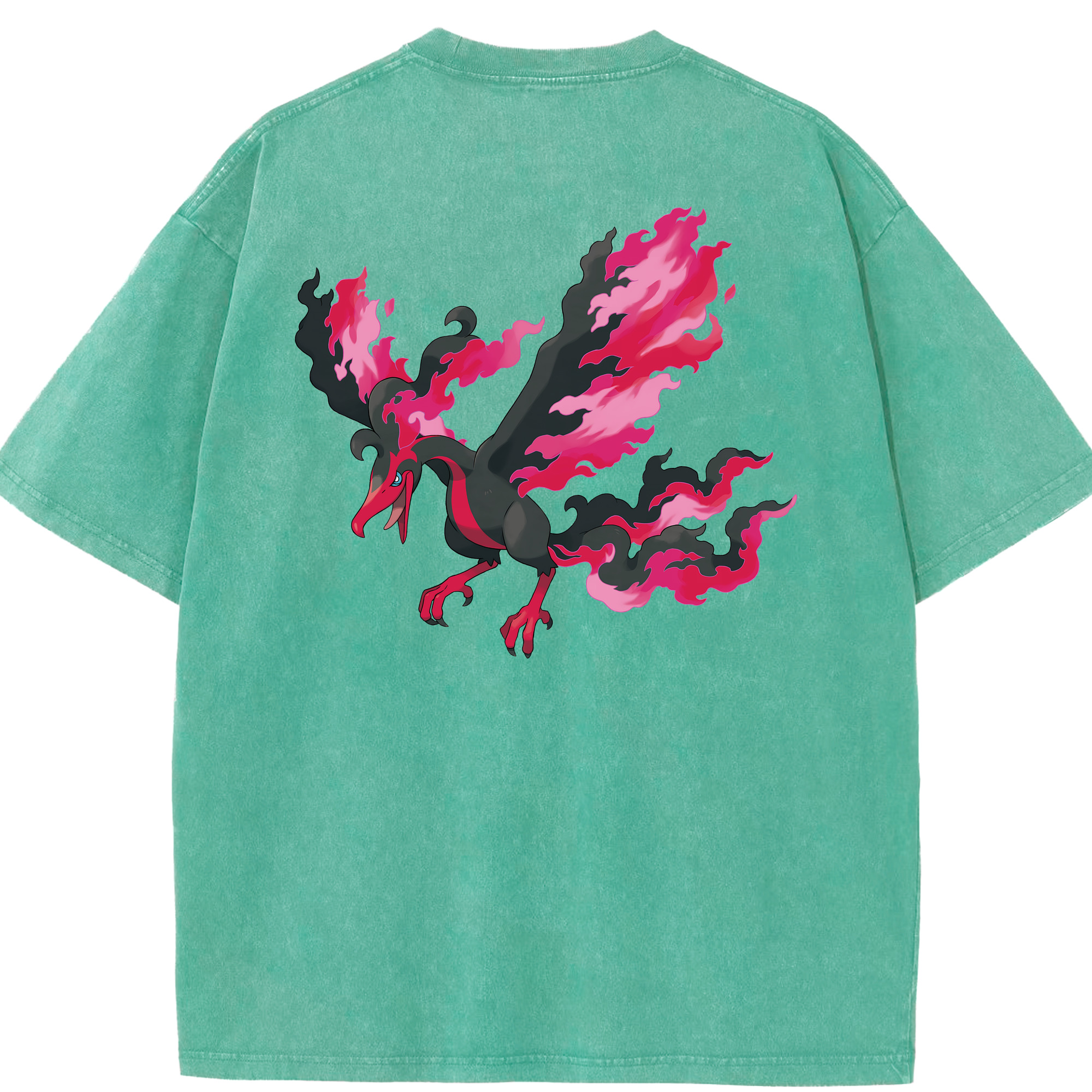 （画像用） ポケットモンスター Pokémon 綿100% ヴィンテージ風 半袖Tシャツ（背面プリント）